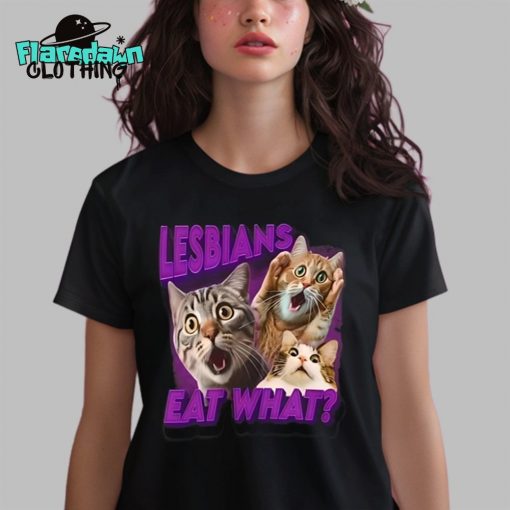 Cat Lesbians Eat What Premium Shirt