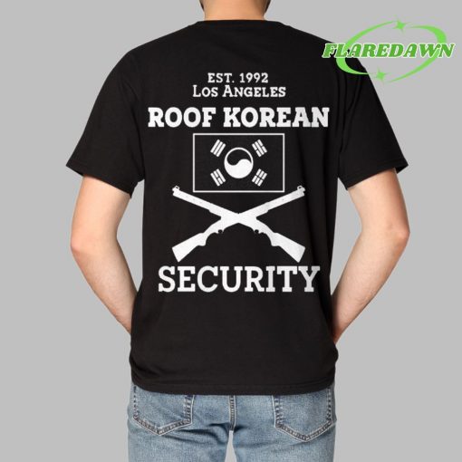 EST 1992 Los Angeles Roof Korean Security Premium Shirt