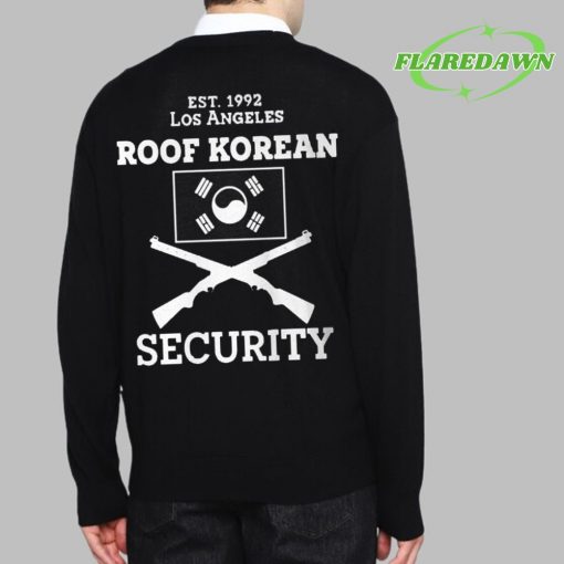 EST 1992 Los Angeles Roof Korean Security Premium Shirt