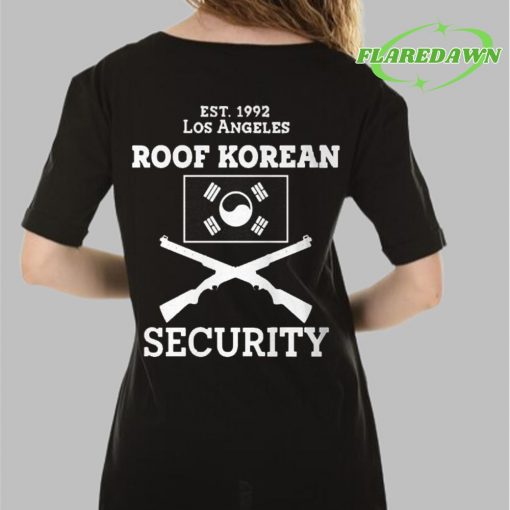 EST 1992 Los Angeles Roof Korean Security Premium Shirt