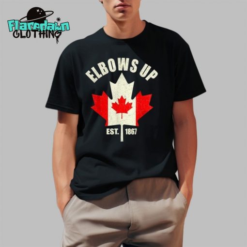 Proud Canadian Strong Elbows Up Canada Est 1867 Premium Shirt