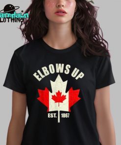 Proud Canadian Strong Elbows Up Canada Est 1867 Premium Shirt