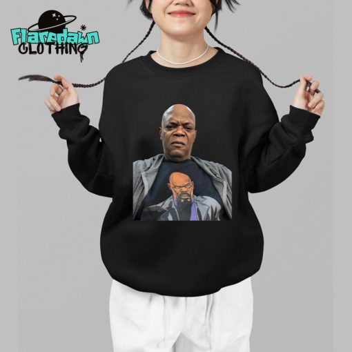 Samuel L. Jackson Wearing A Shirt Of Himself Premium Shirt