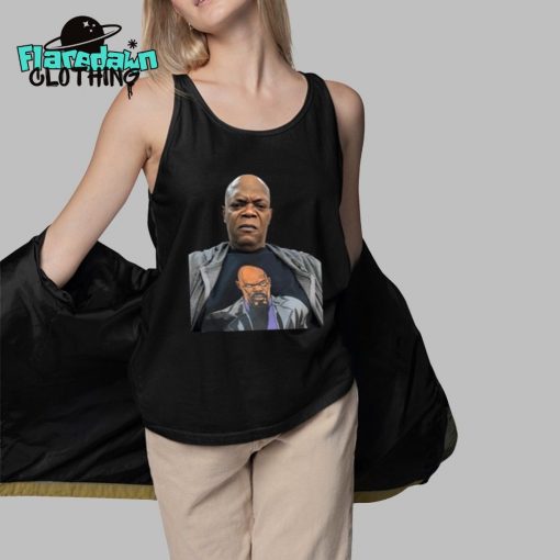 Samuel L. Jackson Wearing A Shirt Of Himself Premium Shirt