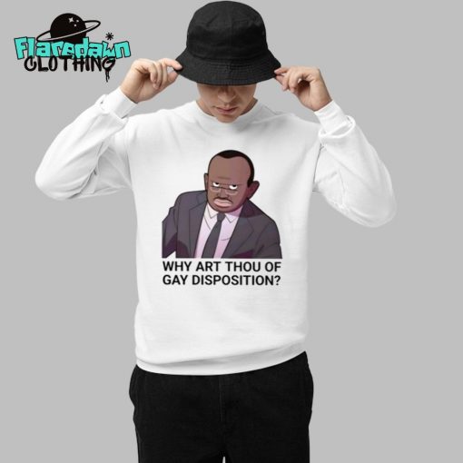 Simon Kaggwa Njala Wearing Why Art Thou Of Gay Disposition Premium Shirt