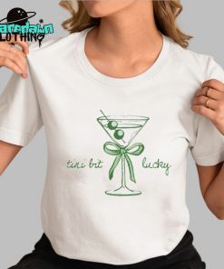 St. Patrick’s Day Tini Bit Lucky Martini Premium Shirt