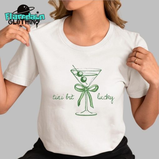 St. Patrick’s Day Tini Bit Lucky Martini Premium Shirt