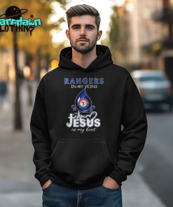 Texas Rangers In My Veins Jesus In My Heart Shirt Premium Shirt