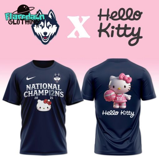 Hello Kitty x UConn Women’s 2025 NCAA Championship Shirt