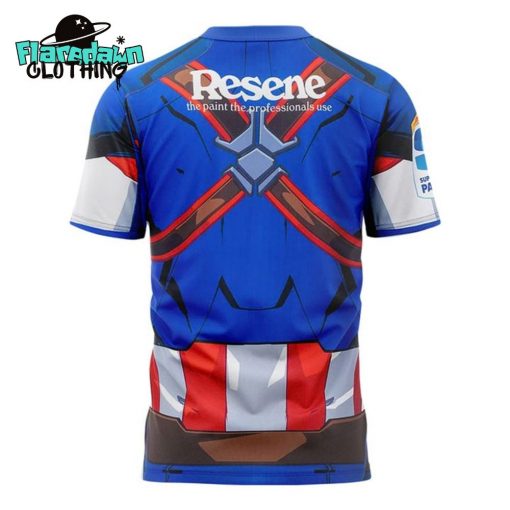 Hurricanes Rugby Union x Captain America Shirt 2025