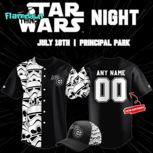 Iowa Cubs Star Wars Night 2025 Baseball Jersey