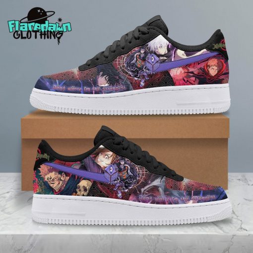 Jujutsu Kaisen Don’t Worry I’m The Strongest Nike Air Force 1