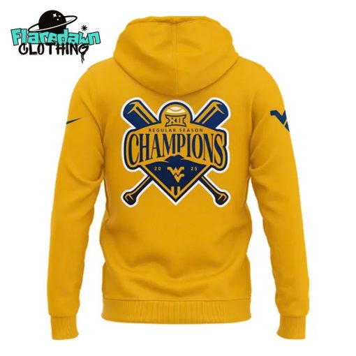 West Virginia Mountaineers Big 12 Regular Season Title Champions Baseball Hoodie