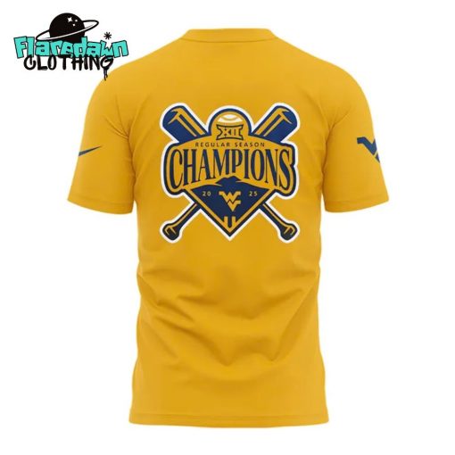 West Virginia Mountaineers Big 12 Regular Season Title Champions Baseball Shirt