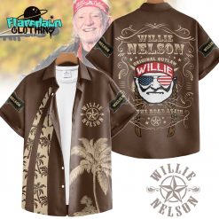 Willie Nelson On The Road Again Premium Hawaiian Shirt