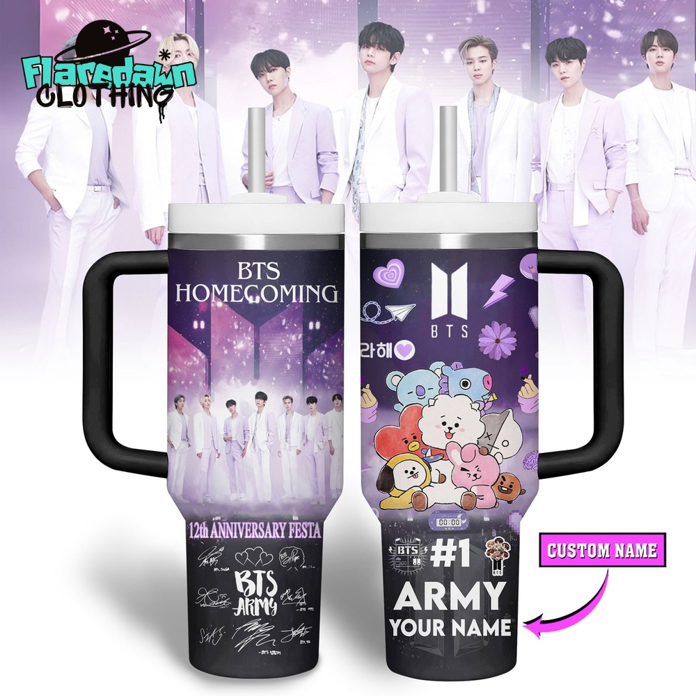 BTS Homecoming 12th Anniversary Festa Gift For Fan Stanley Tumbler