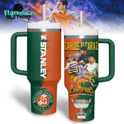 Carlos Alcaraz Champions Roland Garros 2025 Stanley Tumbler