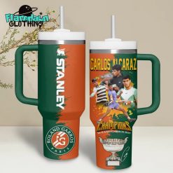 Carlos Alcaraz Champions Roland Garros 2025 Stanley Tumbler