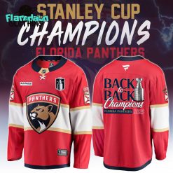 Florida Panthers 2025 Back-to-Back Stanley Cup Champions Hockey Jersey