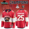 Florida Panthers 2025 Back-to-Back Stanley Cup Champions Hockey Jersey