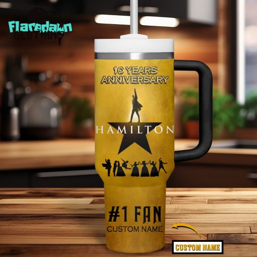 Hamilton 10th Anniversary History Has It Eyes On You 2025 Stanley Tumbler