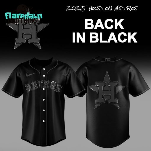 Houston Astros MLB x Back In Black 2025 Jersey