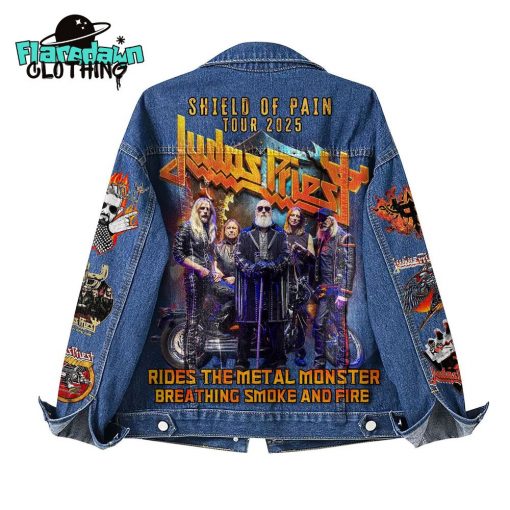 Judas Priest Shield Of Pain Tour 2025 Special Denim Jacket