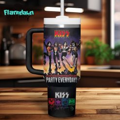 Kiss Band Rock and Roll All Night Party Everyday Stanley Tumbler