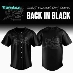 Oklahoma City Comets Back in Black Premium Baseball Jersey