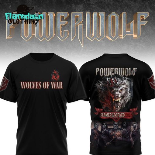 Powerwolf Summer of the Wicked 2025 Special Shirt