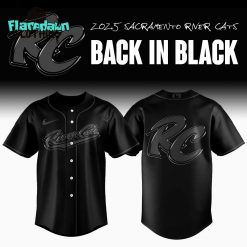Sacramento River Cats Back in Black Premium Baseball Jersey