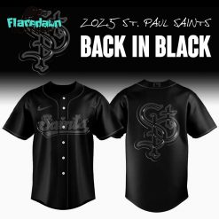 St. Paul Saints Back in Black Premium Baseball Jersey