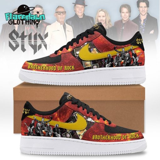Styx Band Brotherhood of Rock’ Tour 2025 Premium Air Force 1 Sneakers