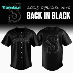 Syracuse Mets Back in Black Premium Baseball Jersey