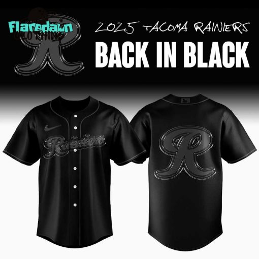 Tacoma Rainiers Back in Black Premium Baseball Jersey