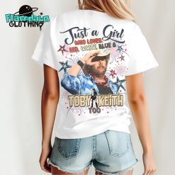Toby Keith Just a Girl Independence Day 3D Shirt