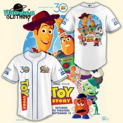 Celebrating 30 Years of Toy Story Special White Baseball Jersey