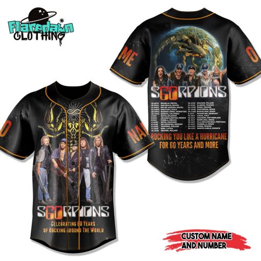 Scorpions Celebrating 60 Years of Rocking Around The World Jersey